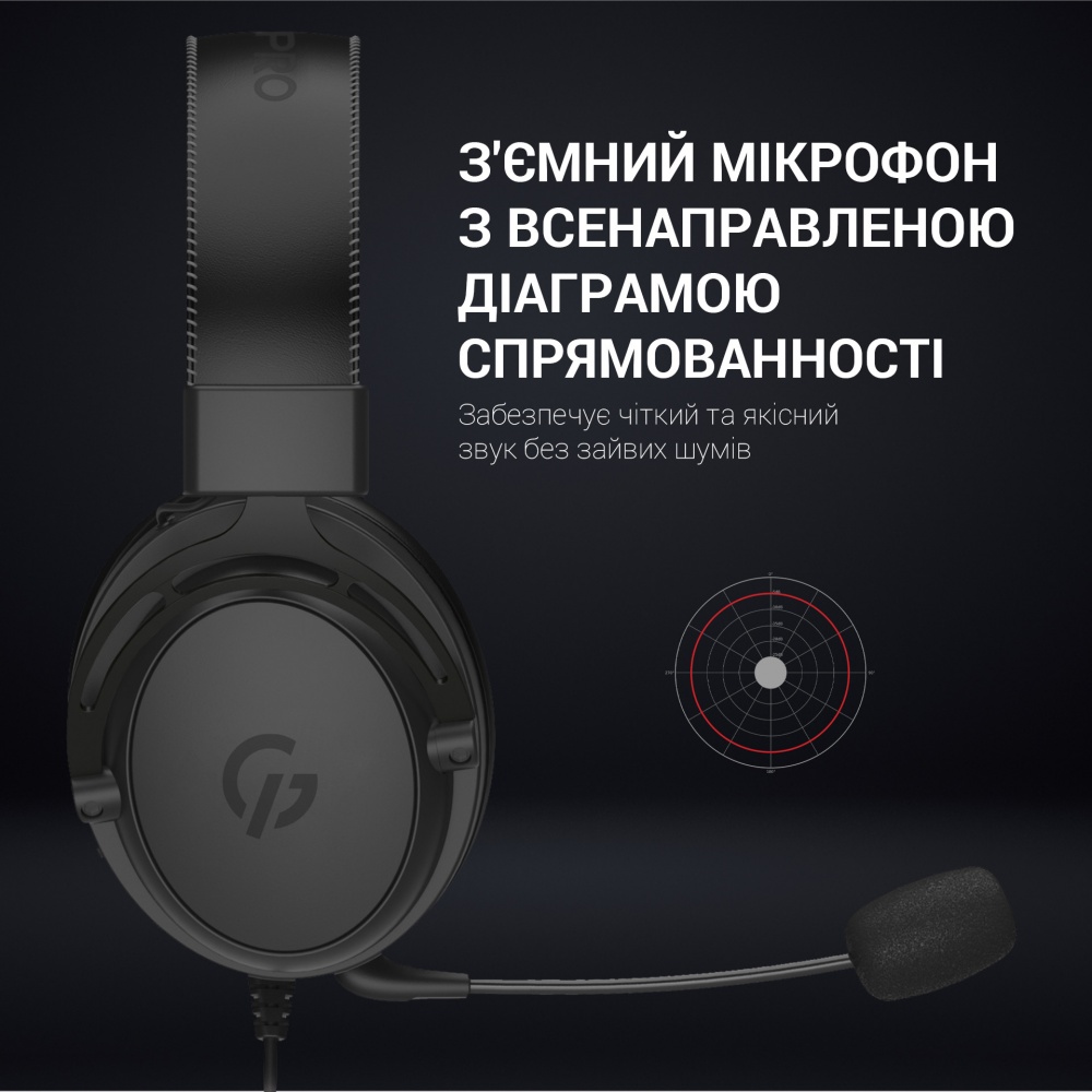 Гарнітура ігрова GamePro HS1050 black (HS1050)