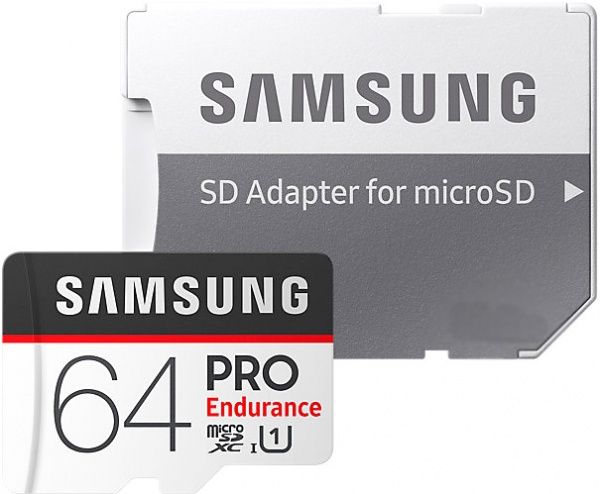 Карта памяти Samsung microSD/microSDHC/microSDXC 64 ГБ Class 10 (MB-MJ64GA/RU) PRO Endurance UHS-I U1 