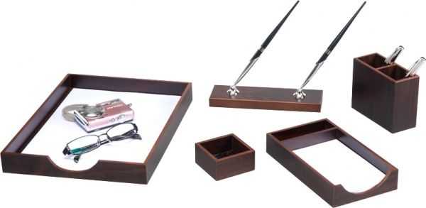 Набор настольный деревянный bestar 5 предметов орех 5144FDX