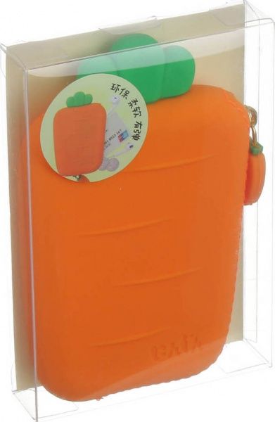 Пенал Морква для зайченяти зелено-помаранчевий