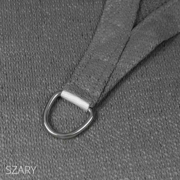 Тент-парус HDPE трикутник 5х5x7 м сірий 