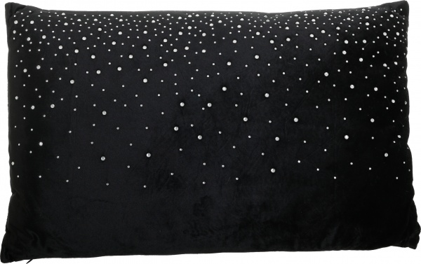 Подушка KM Dots 100% полиэстер 50x30 см черный 