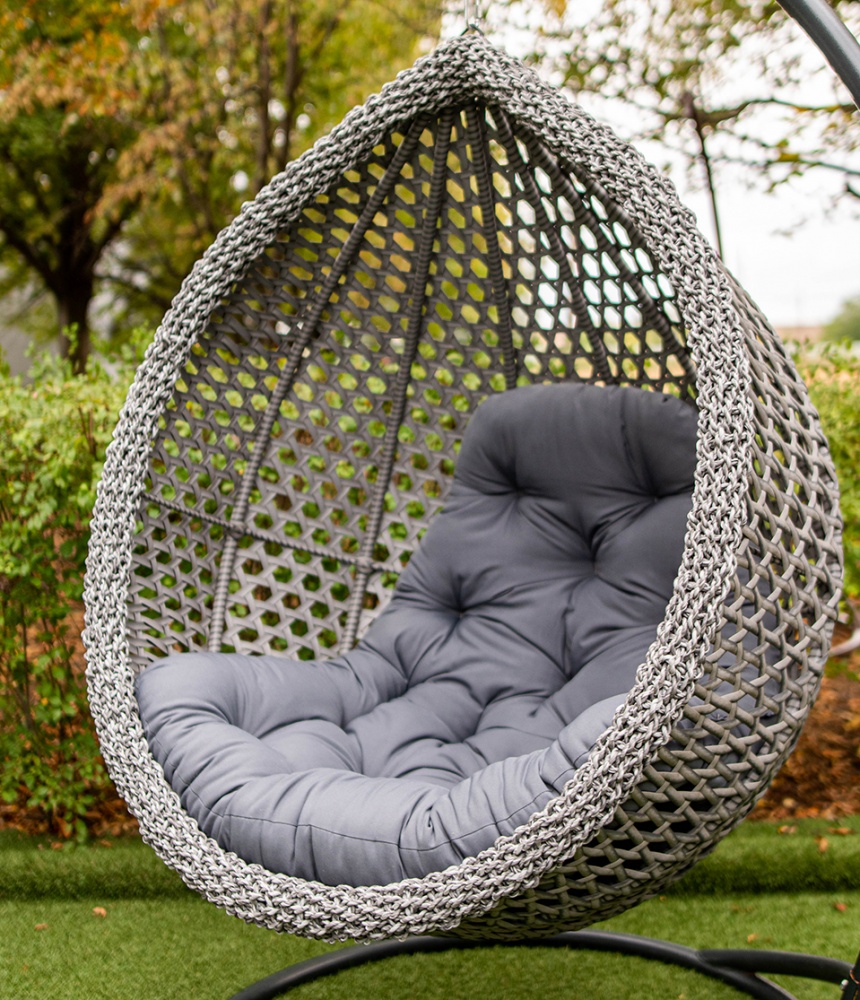 Кресло подвесное Украинские конструкции Колибри Нова серый