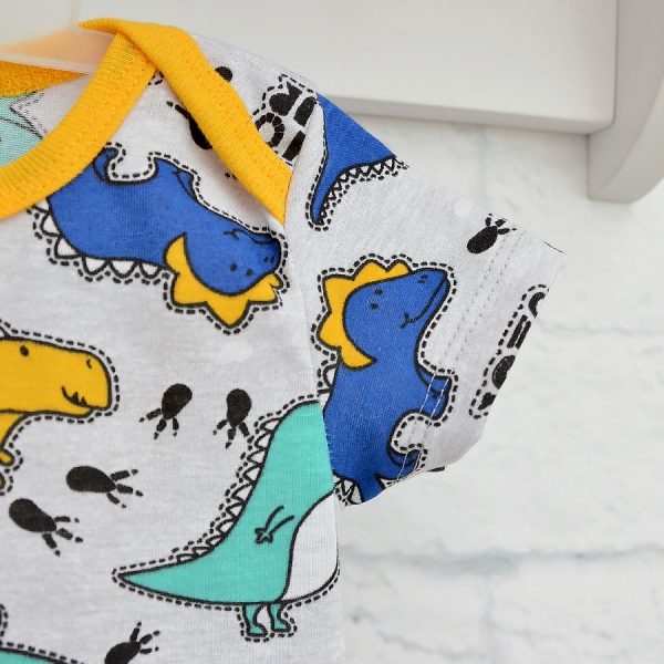 Боди детское для мальчика Blanka Дино р.68 серый 110295 