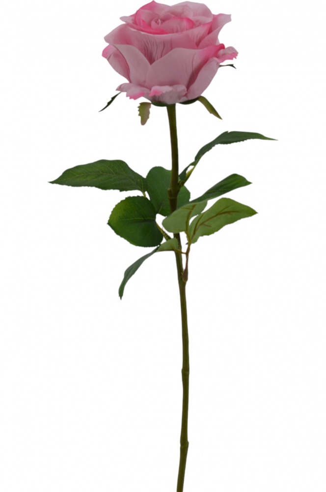 Цветок искусственный Роза Кения розовая 67 см 28499HKR