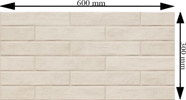 Плитка Cersanit Malbork білий 30х60 