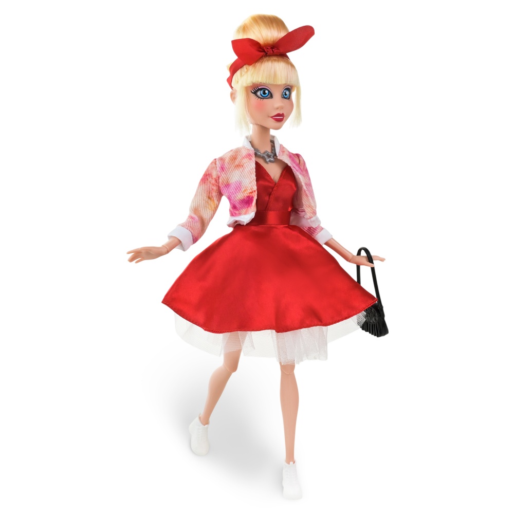 Кукла шарнирная Kids Hits в стильном красном платье с аксессуарами KH24/001