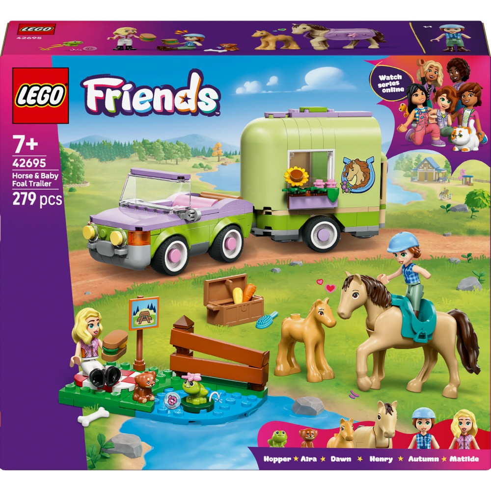 Конструктор LEGO Friends Прицеп для коня и жеребенка 42695