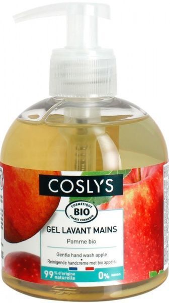 Мыло жидкое COSLYS нежный крем для мытья рук с французским органическим яблоком 300 мл