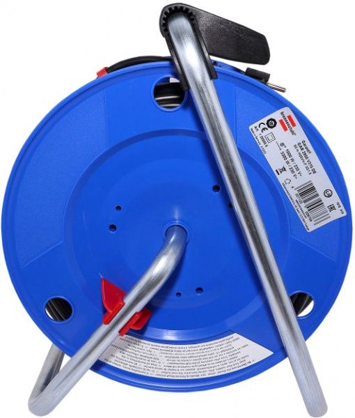 Удлинитель на катушке Brennenstuhl Garant с заземлением 4 гн. синий 50 м 1205066 