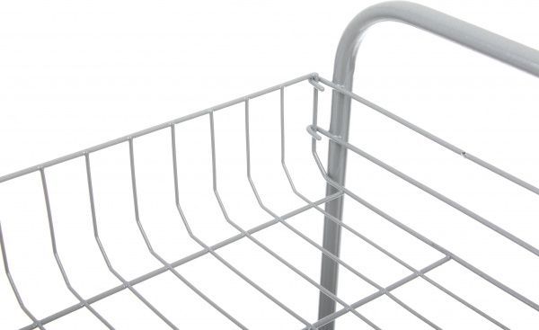 Етажерка 3-ох рівнева срібляста 790x560x230 мм сріблястий 