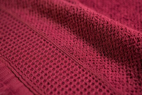 Полотенце Комби махровое 50x90 см вишневый Simi 