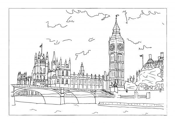 Скетчбук Лондон А4 10 лист. 1В1521 Аркуш