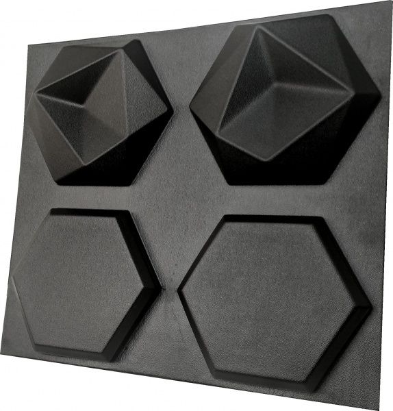 Форма для 3D плитки Pixus 3D Битые соты 425x385 мм 