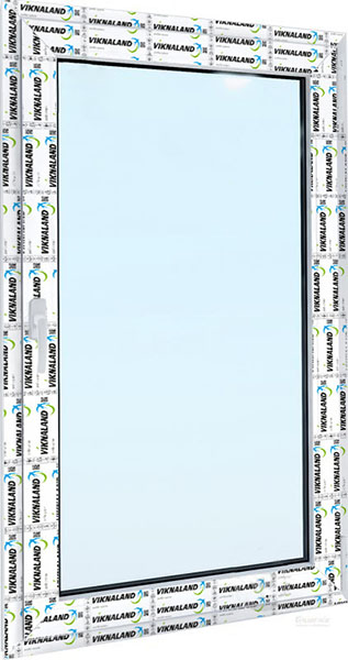 Вікно поворотно-відкидне VIKNALAND В 58 800x1200 мм праве + москітна сітка в дарунок