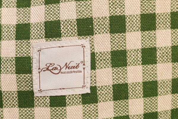 Скатерть Lucy Зеленая клетка 133x180 см зеленый La Nuit 