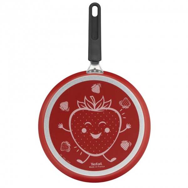 Сковорода для блинов c лопаткой FRUITS (клубника) 28 см B4391102 Tefal