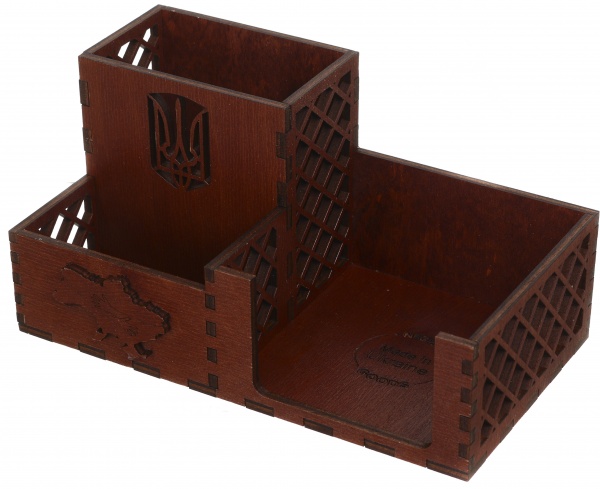 Органайзер настільний 18,8x10,8x9,5 см червоне дерево Nice goods