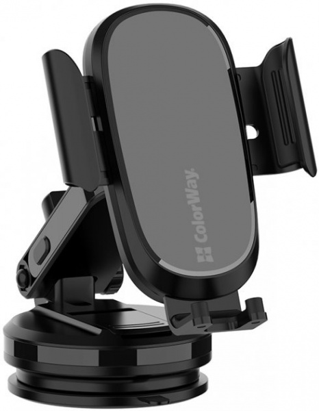 Беспроводное зарядное устройство ColorWay Dashboard Car Wireless Charger 15W Black (CW-CHAW037Q-BK)
