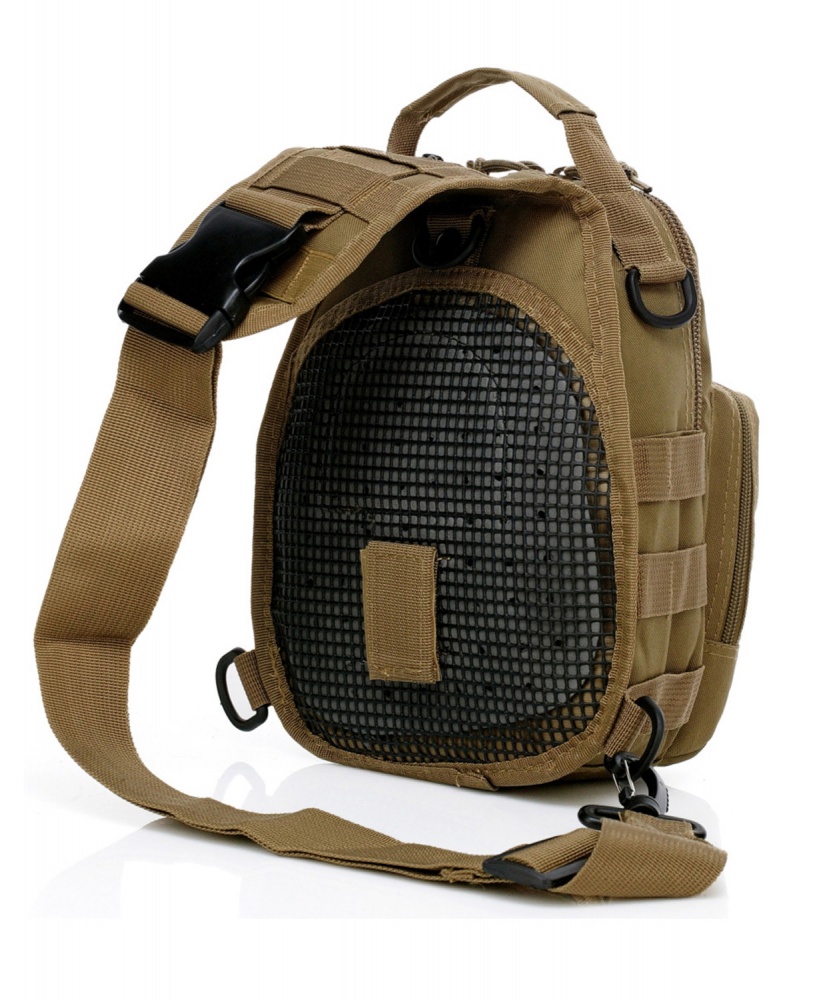 Сумка-рюкзак 1991 ТМ нагрудная тактическая OXFORD 7л TAN