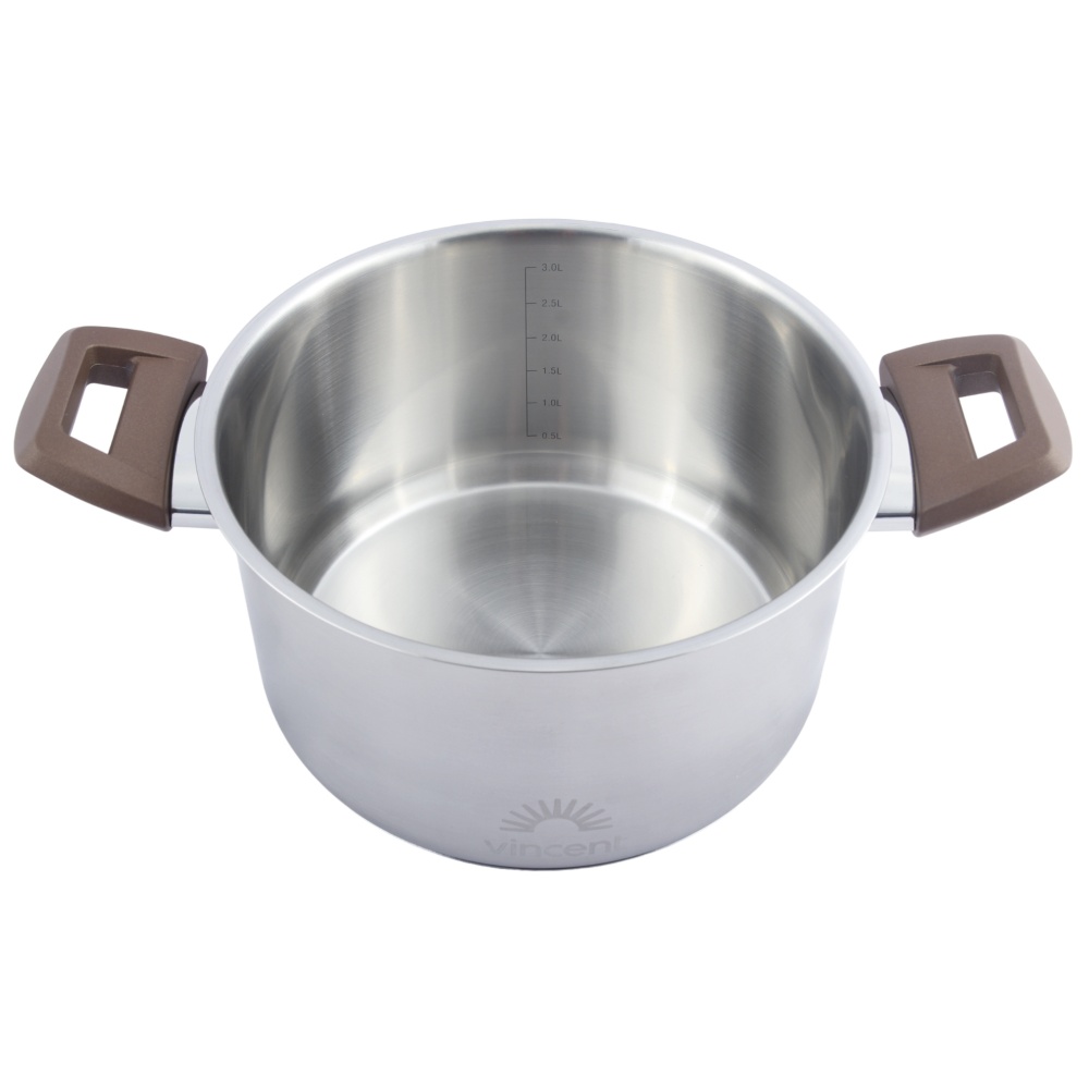 Кастрюля с крышкой Vincent 20 см 3,3 л VC-3186-20