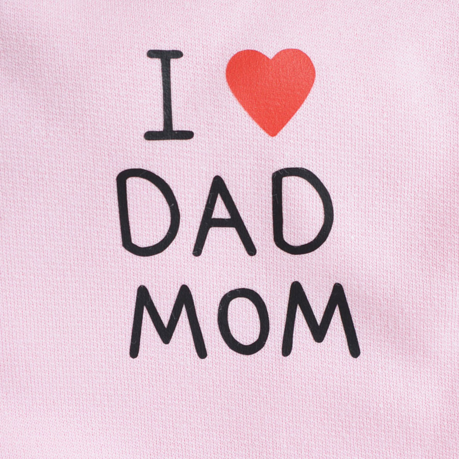 Комплект для новонароджених Blanka Люблю тата маму рожевий р.50-56 110910