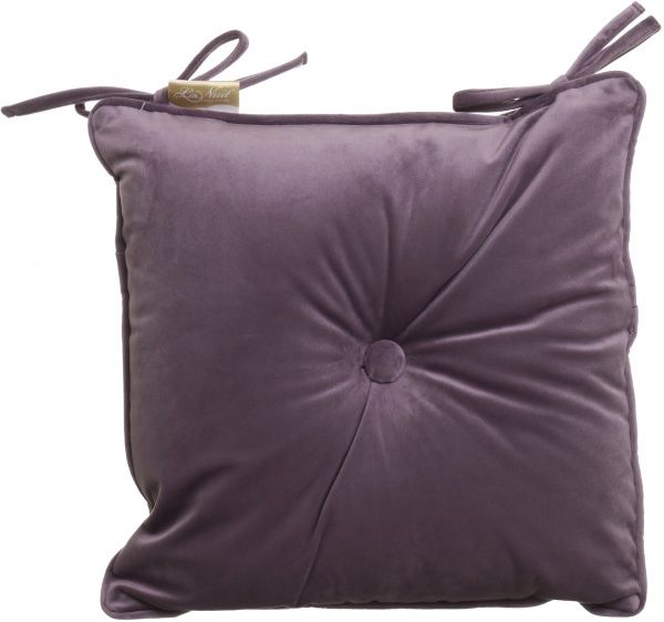 Подушка на стілець Велюр 40х40 см бузковий La Nuit