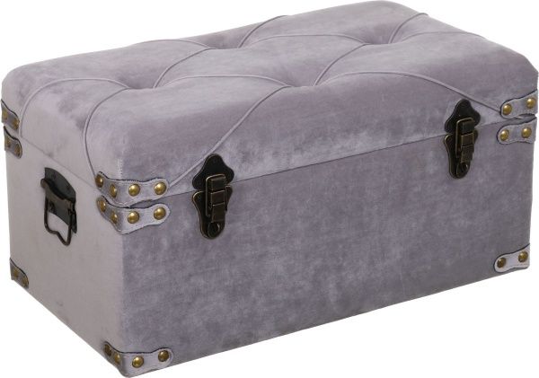 Скриня-пуф Art&Crafts Велюр димчатий 57х30х29 см 
