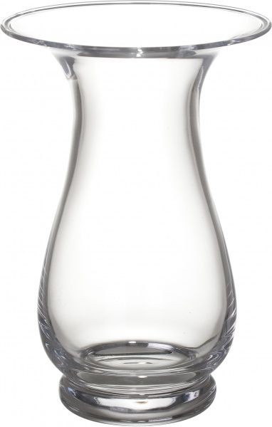 Ваза стеклянная прозрачная 10х14 см