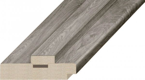 Дверная коробка ОМиС под добор ПВХ 80х33 мм дуб денвер