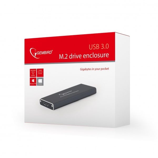 Внешний карман Gembird M.2 (NGFF), USB3.0 EE2280-U3C-01 