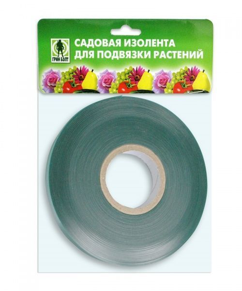 Стрічка Грин Бэлт універсальна ізоляційна садова 06-173 12 мм 45 м зелений 0,3 кг