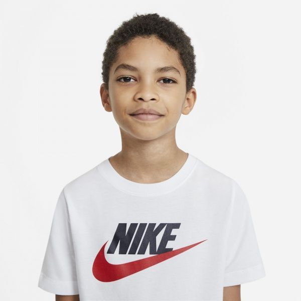 Футболка Nike B NSW TEE FUTURA ICON TD AR5252-107 L біло-червоний