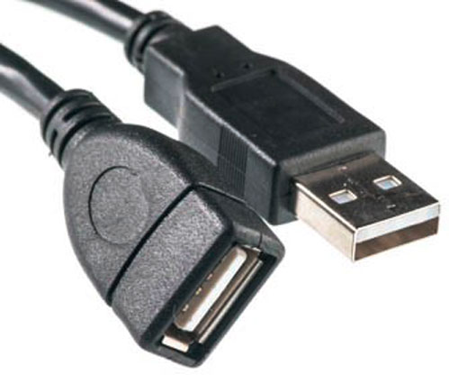 Кабель PowerPlant USB Am – USB Af 5 м (KD00AS1212) USB 2.0 AF – AM, Double ferrites 