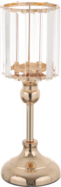 Свічник для широкої свічки Золото 12х12х31 см