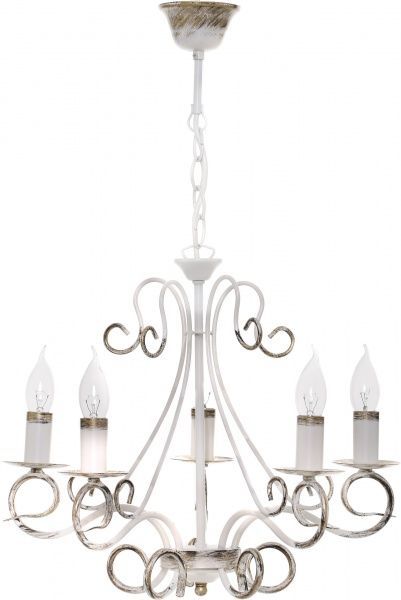 Люстра підвісна Vitaluce 5xE14 стара бронза/білий V1008/5 