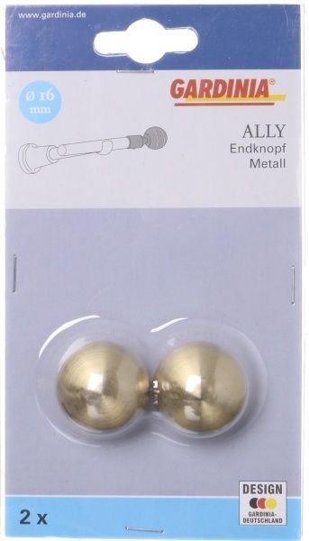 Наконечник Gardinia Ally Куля набірний d16 мм антична латунь 2 шт. 