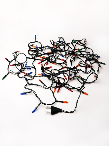 Электрогирлянда линейная SHLigts (ES00100/5F) лампа накаливания 100 ламп 6 м 