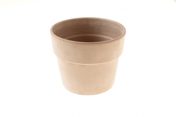 Кашпо керамическое DEROMA Перфетто круглый 3,2 л мокко 