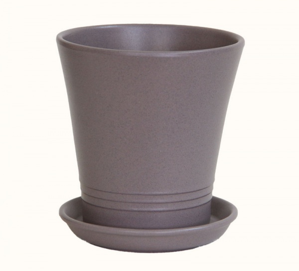 Горшок керамический Ориана-Запорожкерамика Модерн крошка круглый 1 л аметист (068-1-018) 