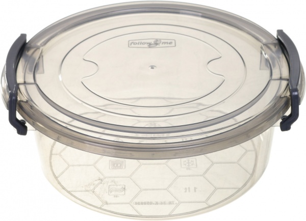 Контейнер харчовий ECO 1 л (112003-transp-grey) Follow Me