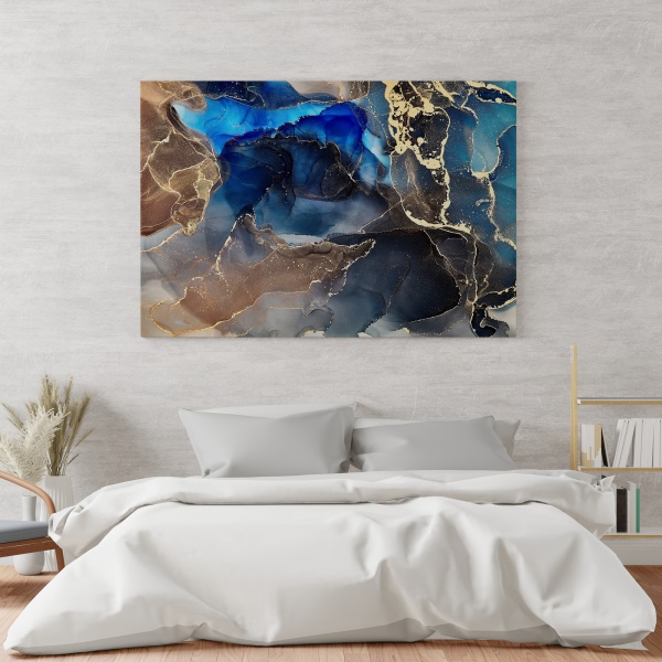 Картина на холсте Голубые флюиды 110x80 см WS Holst 14082213,6 