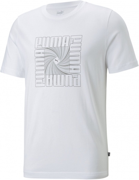 Футболка Puma REFLECTIVE GRAPHIC TEE PUMA WHITE 67177102 р.XL білий