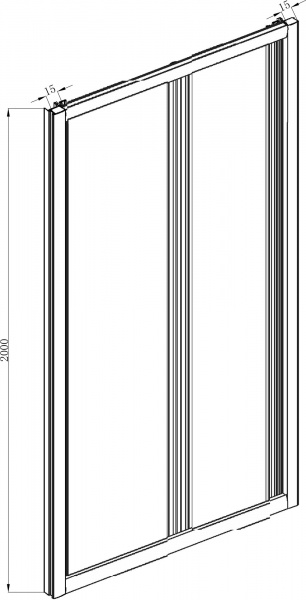 Душевые двери Alex Baitler 100х200 см BD100.4120A 