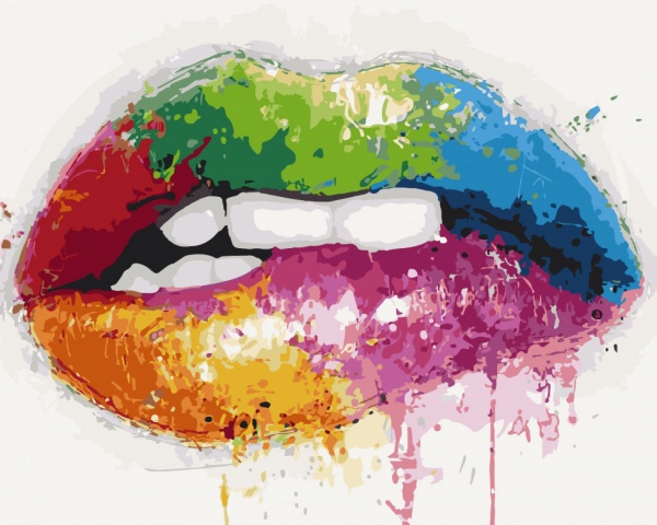 Картина за номерами Яскраві вуста 10222-AC 40х50 см ArtCraft 