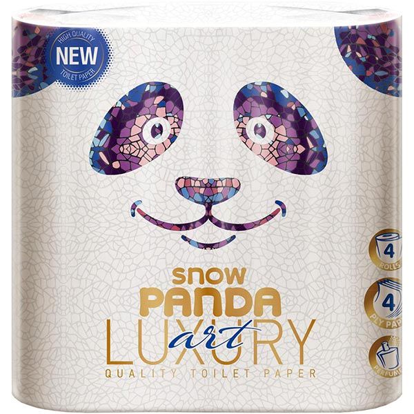 Папір туалетний Сніжна панда Luxury Art 10+2 шт