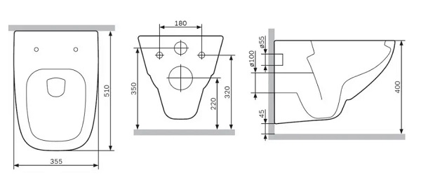 Унитаз подвесной AM.PM CXA1700SC X-Joy FlashClean с сиденьем микролифт