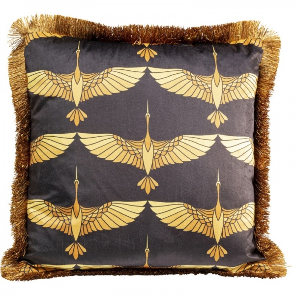 Подушка Фламинго 45x45см 45x45 см черный KARE Design 