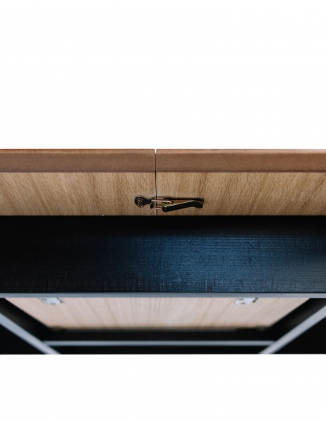 Стол PAVLYK Марсель 1150х750+380 мм бук/черный 