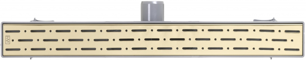 Душевой лоток Water House Душевой канал WATER HOUSE (корпус из пластиковый) L 60см, нержавеющая решетка цвет золотой